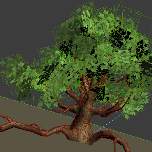 3d model scene maple tree - Maple Tree 02 scene Low Poly by cermaka